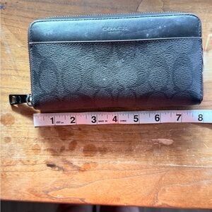 Coach Black Leather Men's Wallet
